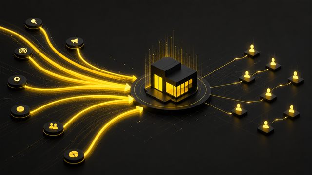 Fluxos de anúncios levando clientes qualificados a uma empresa